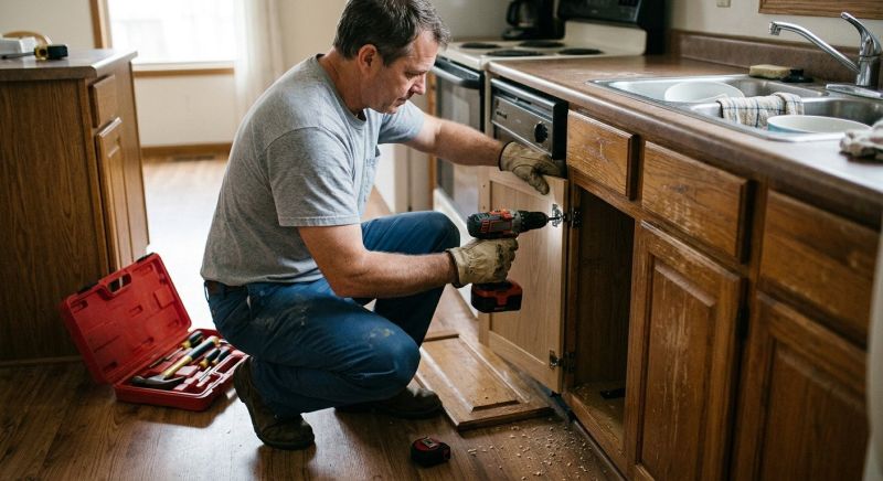 Cabinet Repair project example